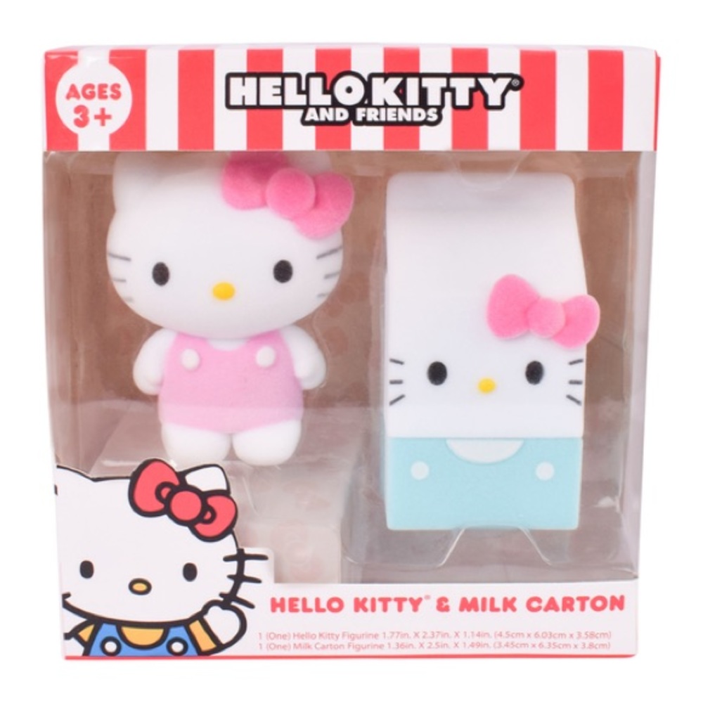 Hello Kitty and Friends 2 pack figure Hello Kitty and Milk Carton Set